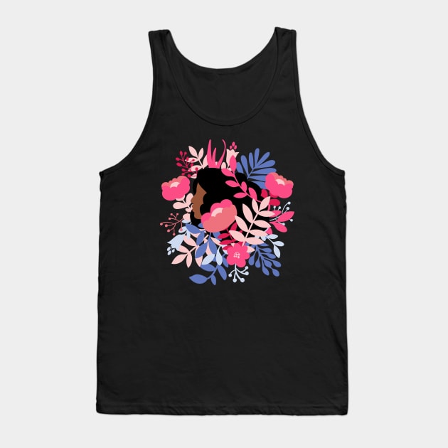 Emerging From the Flowers Tank Top by tabithabianca